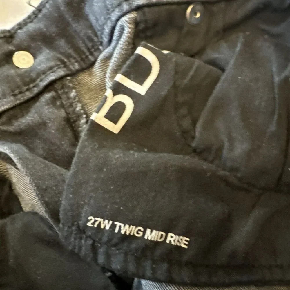 BDG Denim Twig Mid Rise Skinny Jeans Women's Size‎ 27W Black 5-Pocket Rinse Wash